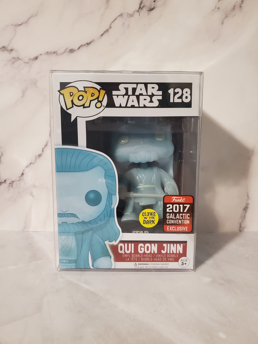 Funko Pop! Star Wars Qui Gon Jinn #128 Galactic Convention 2017